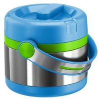 EMSA Mobility Kids Isolier-Speisegefäß,  0, 65 Liter 515862,  Farbe: Blau/ Grün