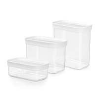 EMSA Optima Frischhaltedosen Set,  3-teilig N1142700,  1 Set = 3 Frischhaltedosen