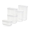 EMSA Optima Frischhaltedosen Set,  5-teilig N1142800,  1 Set = 5 Frischhaltedosen