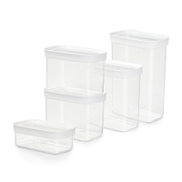 EMSA Optima Frischhaltedosen Set,  5-teilig N1142800,  1 Set = 5 Frischhaltedosen
