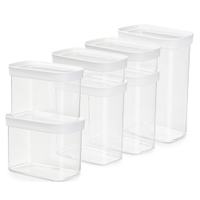 EMSA Optima Frischhaltedosen Set,  7-teilig N1142900,  1 Set = 7 Frischhaltedosen