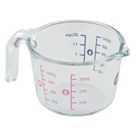 EMSA Prep & Bake Messbecher,  Glas K32360,  Fassungsvermögen: 0, 5 Liter