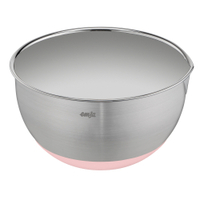 EMSA Prep&Bake Rührschüssel,  Edelstahl rosa K32718,  1 Rührschüssel,  Durchmesser: 18 cm