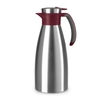 EMSA Soft Grip Isolierkanne,  Quick Tip Verschluss N41205,  Fassungsvermögen: 1500 ml,  Farbe: Edelstahl / Rot