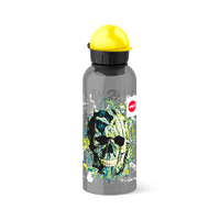 EMSA Teens Trinkflasche,  600 ml 518131,  1 Trinkflasche,  Motiv: Totenkopf