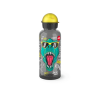 EMSA Teens Tritan Trinkflasche,  0, 6 Liter N30603,  1 Trinkflasche,  Motiv: Dino