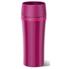 EMSA Travel Mug Fun Isolierbecher mit Quick Press Verschluss 514178,  Fassungsvermögen: 360 ml,  Farbe: Himbeer / Rosa