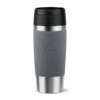 EMSA Travel Mug Thermobecher,  0, 36 Liter N2020500,  1 Thermosbecher,  Farbe: Grau