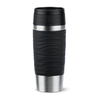 EMSA Travel Mug Wave Thermosbecher,  0, 36 Liter N2021200,  1 Thermosbecher,  Farbe: Schwarz