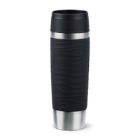EMSA Travel Mug Wave Thermosbecher,  0, 5 Liter N2022500,  1 Thermosbecher,  Farbe: Schwarz
