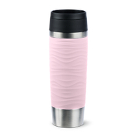 EMSA Travel Mug Wave Thermosbecher,  0, 5 Liter N20227,  1 Thermosbecher,  Farbe: Pastellrose