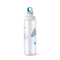 EMSA Trinkflasche Tritan Adult,  700 ml 518308,  1 Trinkflasche,  Motiv: Geometrie