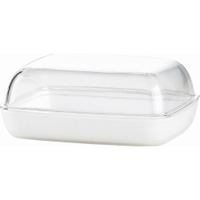 EMSA Vienna Butterdose 505261,  Farbe: Transparent/ Weiß