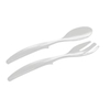 EMSA Vienna Salatbesteck Set,  2-teilig 504638,  1 Set = 1 Gabel,  1 Löffel,  Farbe: Transparent