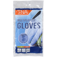 ENA Multipurpose Haushaltshandschuhe,  blau 1 Packung = 12 Paar,  S