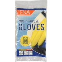 ENA Multipurpose Haushaltshandschuhe,  gelb 1 Packung = 12 Paar,  M