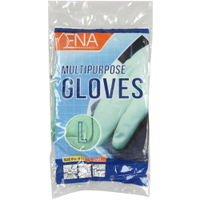ENA Multipurpose Haushaltshandschuhe,  grün 1 Packung = 12 Paar,  L