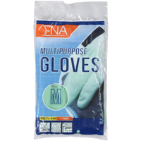 ENA Multipurpose Haushaltshandschuhe,  grün 1 Packung = 12 Paar,  M