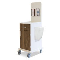 ETERNASOLID MULTICART Arbeitswagen T15 mit Mülleimer 92478-WA,  Farbe: walnuss