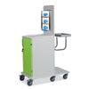 ETERNASOLID MULTICART Hygienewagen T12 mit festem Abfallsammler 92218-GR,  Farbe: grün