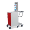 ETERNASOLID MULTICART Hygienewagen T12 mit festem Abfallsammler 92218-RO,  Farbe: rot
