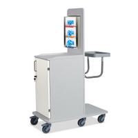 ETERNASOLID MULTICART Hygienewagen T12 mit festem Abfallsammler 92218-WS,  Farbe: weiß