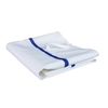 ETERNASOLID Textil-Wäschesack,  weiß,  mit Knebelverschluss 93225-BL,  1 Packung = 10 Stück,  mit blauen Kennstreifen