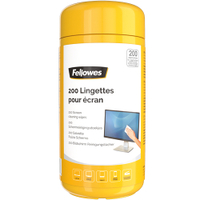 Fellowes Reinigungstücher speziell für Bildschirme 8562901,  1 Packung = 200 Stück