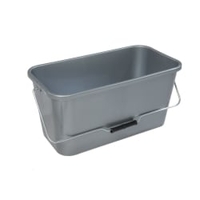Fensterputzeimer,  rechteckig,  12 Liter 10124750,  silber
