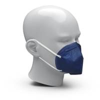 FFP2 NR Atemschutzmaske Colour blau,  ohne Ventil,  5-lagig 01747003-10001,  1 Packung = 10 Stück,  Maske blau