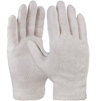 Fitzner Baumwoll-Trikot-Handschuh,  natur 632171-8,  1 Karton = 600 Paar,  Größe: 8