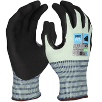 Fitzner Nitril Schnittschutzhandschuh Green Cut D,  grün/schwarz 1818-8,  1 Packung = 12 Paar,  Größe 8