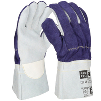 Fitzner Schnittschutzhandschuh Leder Cut F,  Rinderleder 581305-10,  1 Packung = 12 Paar,  Größe 10