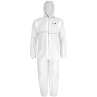 Fitzner Schutzanzug SMS Braunbär,  Kat III,  Typ 5/6,  weiß 1432-XL,  1 Karton = 50 Stück,  Größe XL