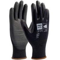 Fitzner Soft-PU-Handschuh,  schwarz 27530-7,  1 Packung = 12 Paar,  Größe: 7