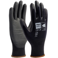 Fitzner Soft-PU-Handschuh,  schwarz 27530-8,  1 Packung = 12 Paar,  Größe: 8