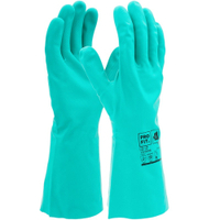 Fitzner Trivex Nitril Chemikalienschutzhandschuh,  grün,  33 cm 72-7,  1 Karton = 144 Paar,  Größe 7