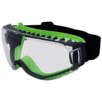 Fitzner Vollsichtbrille T-Spex,  beschlagfrei 8114,  1 Box = 6 Stück,  grün / schwarz,  PSA Kategorie II