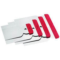 Flächenspachtel-Set,  4-teilig 308100000,  1 Set,  Material: Edelstahl,  rot