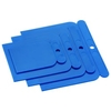 Flächenspachtel-Set Kunststoff,  4-teilig 91000110,  Farbe: blau