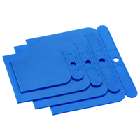 Flächenspachtel-Set Kunststoff,  4-teilig 91000110,  Farbe: blau