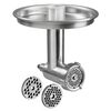 Fleischwolf-Set für KitchenAid Küchenmaschine A150023,  5-teiliges Set,  silber
