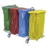 Floorstar Abfallsammelwagen Trennwagen 4 TW 4 m De.,  mit 4 Deckeln