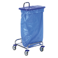 Floorstar Abfallsammelwagen Trennwagen TW1+D120,  mit Deckel,  blau