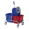 Floorstar Doppelfahrwagen 2 x 17 l SOLID,  verchromt DOFA 20,  DOFA 20