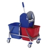 Floorstar Doppelfahrwagen 2 x 25 l SOLID,  verchromt DOFA 25,  DOFA 25