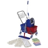 Floorstar Doppelfahrwagen Cleaning Kit M SOLID 2 x 17 l FCK M 40,  wie Abb. mit Bezügen & Mopp-Gestell: 40 cm