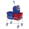 Floorstar Doppelfahrwagen erhöht "Top",  2 x 17 l SOLID,  verchromt DOFA 20 T,  komplett wie Abbildung; DOFA 20 T
