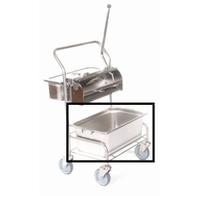 Floorstar Edelstahlwanne für Reinraumwagen EW 260 ES,  EW 26 ES,  Fassungsvermögen: 26 Liter