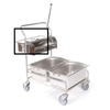 Floorstar Edelstahlwanne für Reinraumwagen EW 84 ES,  EW 8, 4 ES,  Fassungsvermögen: 8, 4 Liter